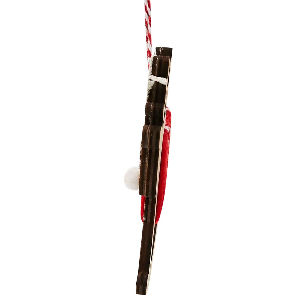 87036554 Елочная игрушка Олень 11x10 цвет красный STLM-0966095 Santreyd  - Вид №3