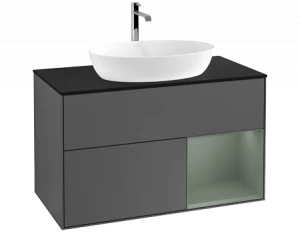 Villeroy&Boch Тумба под раковину Прямоугольная версия F782GMGK Finion Anthracite Matt Lacquer