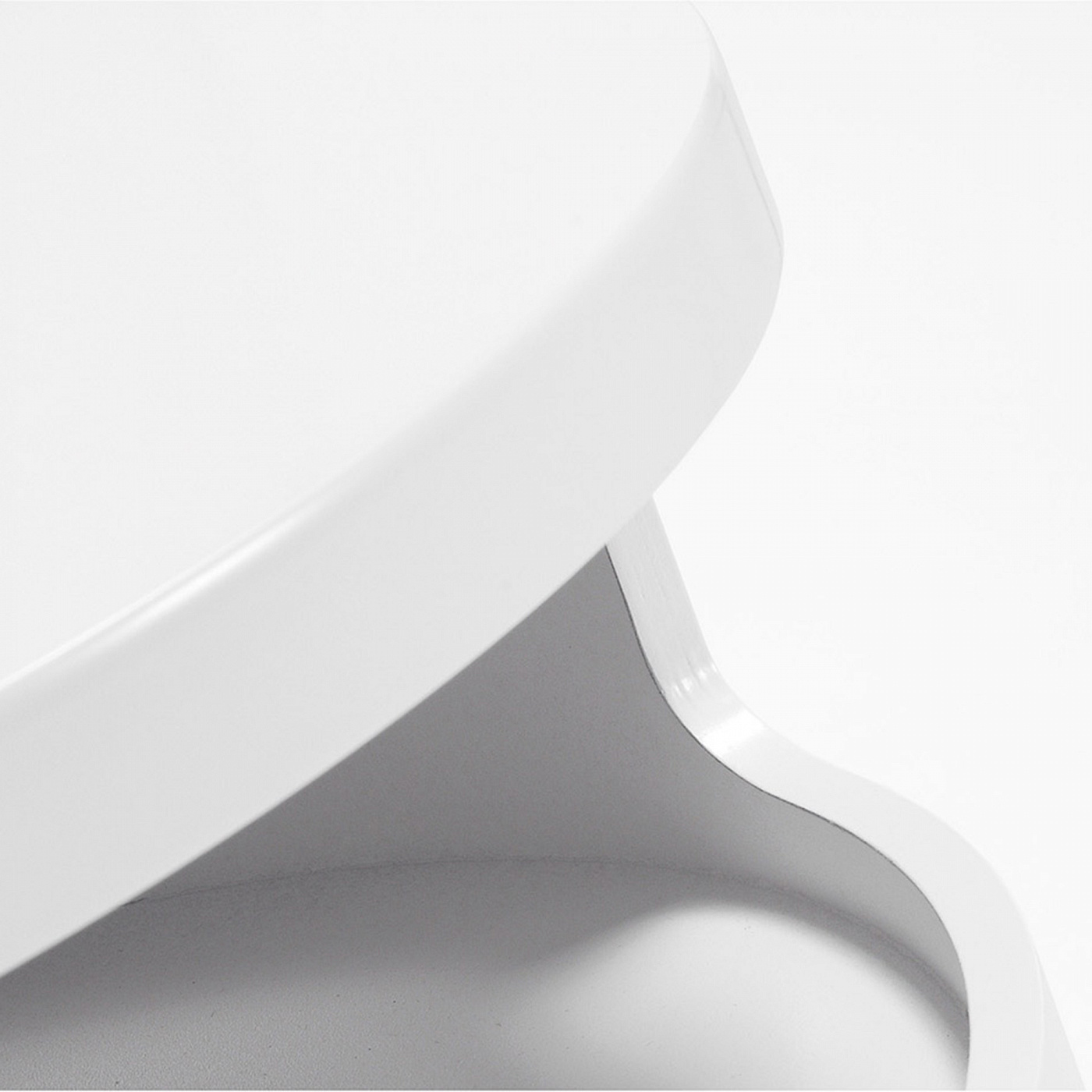 038011 Столик с полкой белый La Forma Bruk  - Вид №1