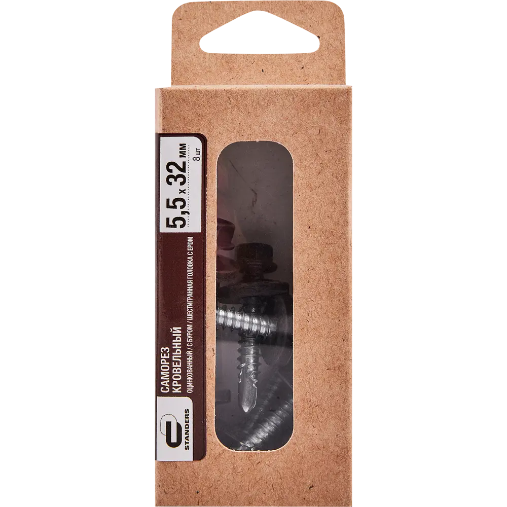 Саморезы кровельные Standers с буром для металлической обрешетки 89213019 STLM-1008433 - Вид №3