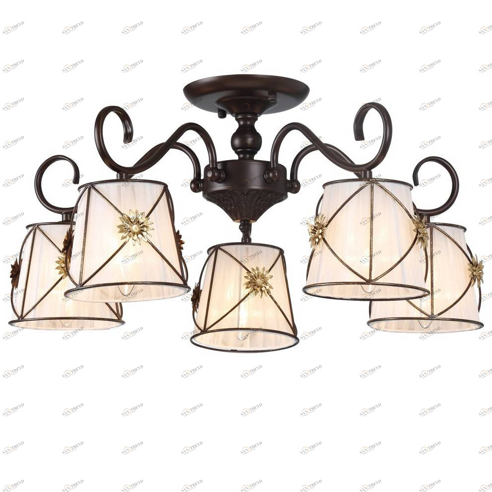Потолочная люстра Arte Lamp 72 A5495PL-5BR ARTE LAMP ДИЗАЙНЕРСКИЕ 058527 Белый 