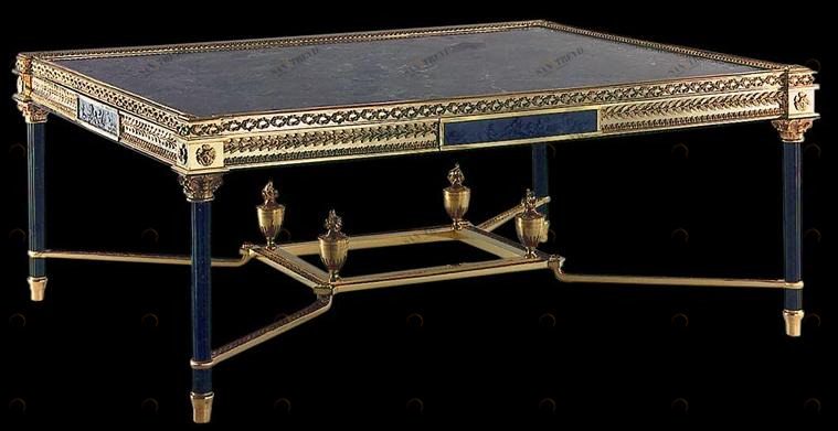 Tisserant Прямоугольный журнальный столик из бронзы Tzigany sun-id-1506937