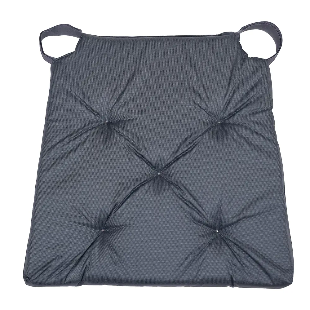 Подушка для стула Linen Way с липучками 40x40 см цвет серый STLM-2051571