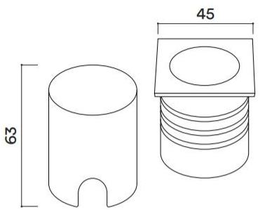 HER Светодиодный ступень из нержавеющей стали для улицы  Ex005  - Вид №2