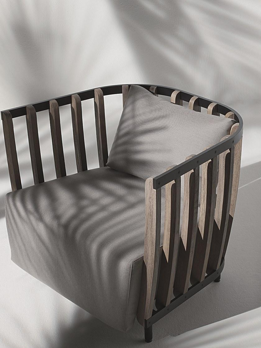 Ethimo Садовое кресло из тика с подлокотниками Swing Swpo05 - Вид №5