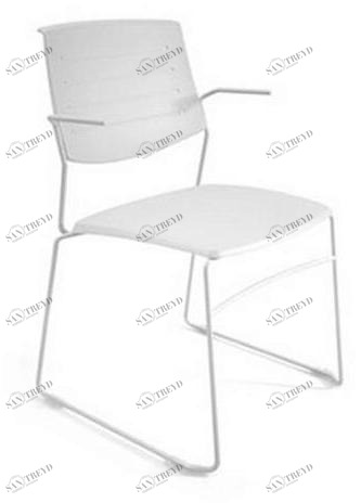 Ares Line Штабелируемый пластиковый стул с подлокотниками Zero9 family sun-id-1366347