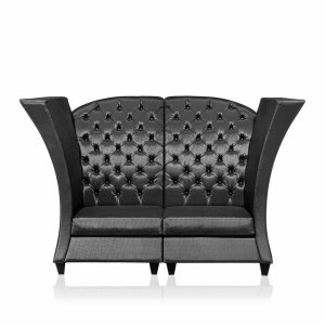 700013,9 ABHIKA DIVANO TRONO 2PZ ECORIGA BLACK