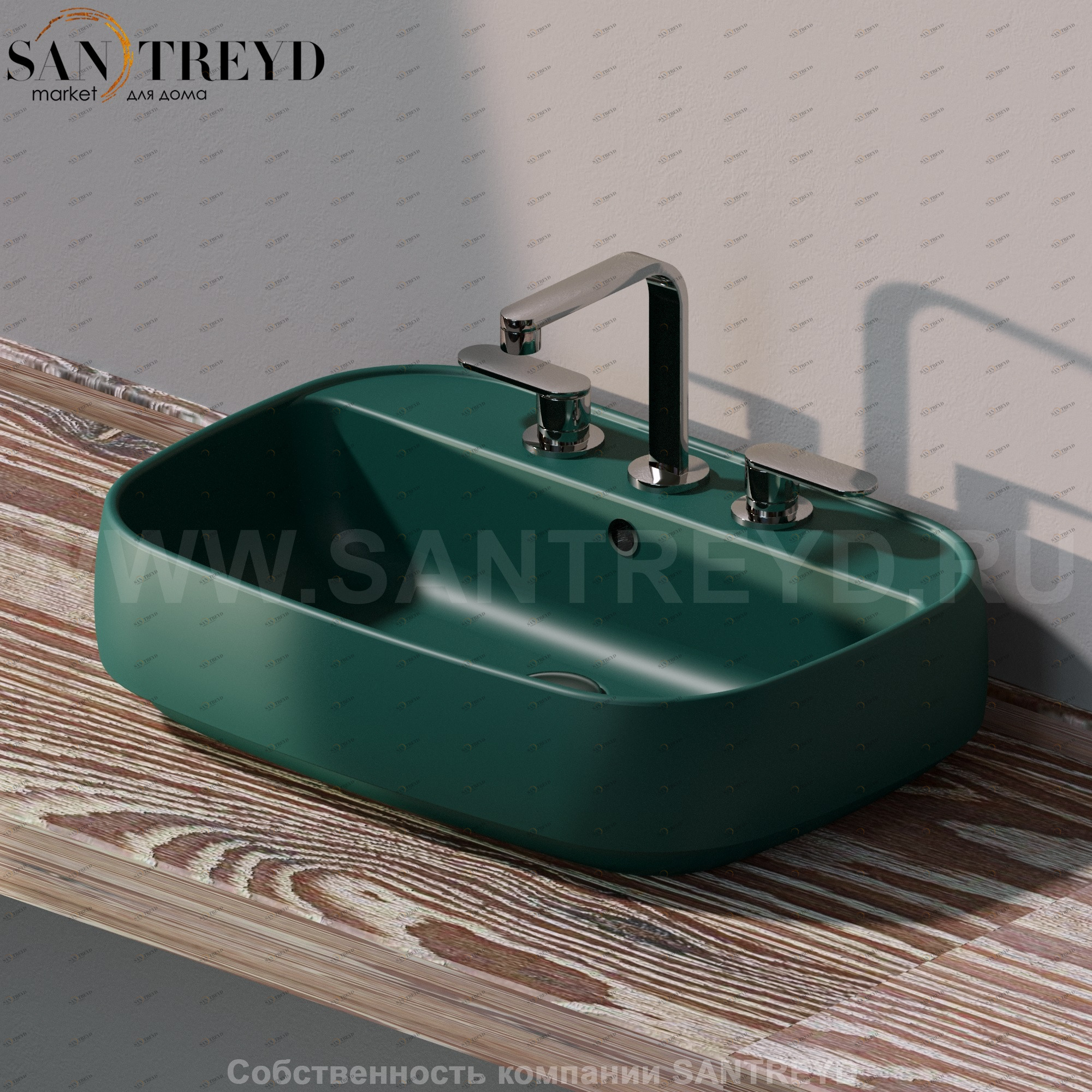 FG64L5020 Накладная раковина на столешницу  прямоугольная Ceramica Flaminia Flag