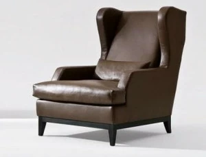 Marac Кожаное кресло с подлокотниками Grey