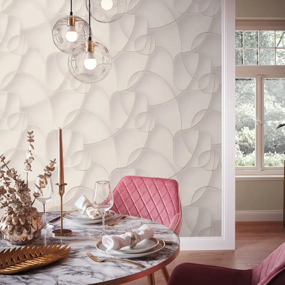 Обои флизелиновые Wall Up Simple кремовые 1.06 м 646115 STLM-2157624 - Вид №2