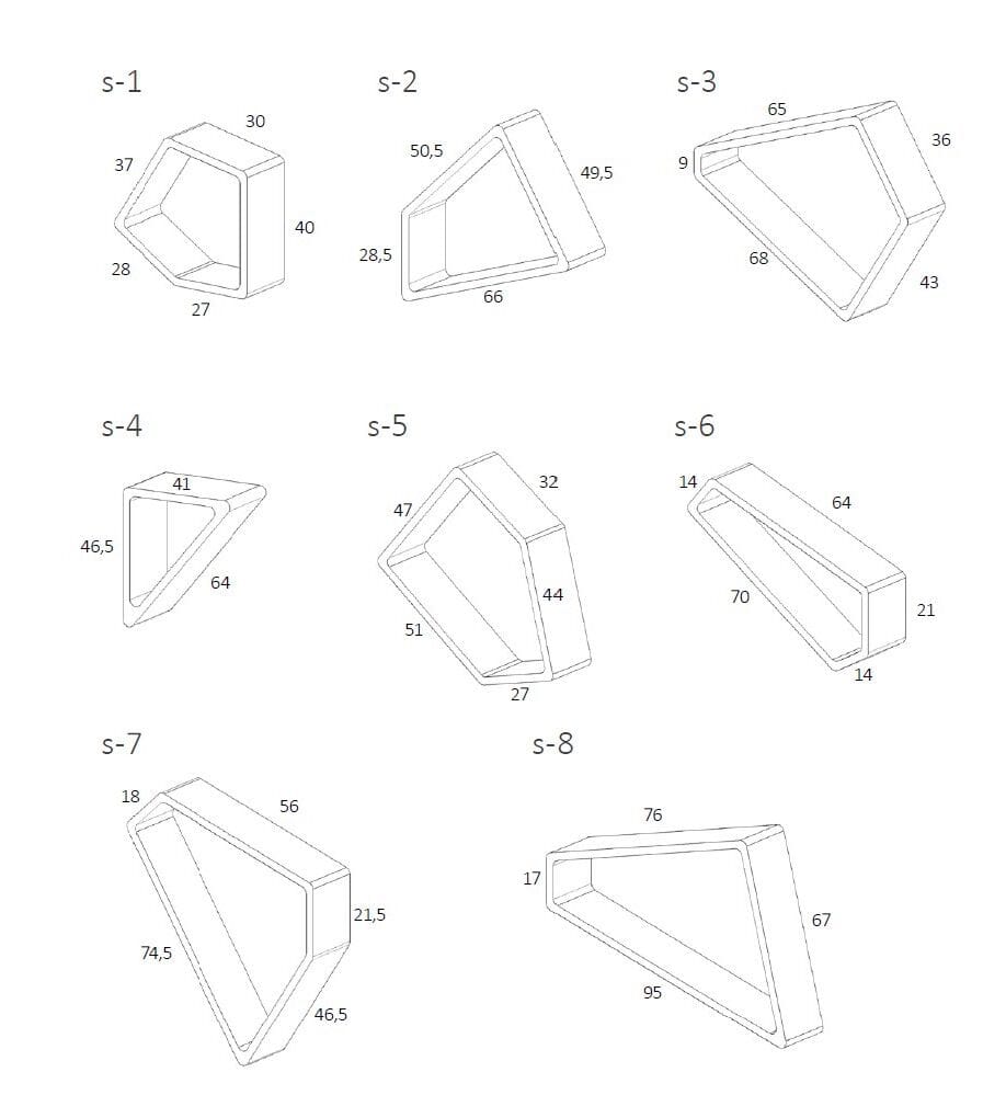 Книжный шкаф с бетонной отделкой Voltan Space ARCH-00102792 - Вид №5