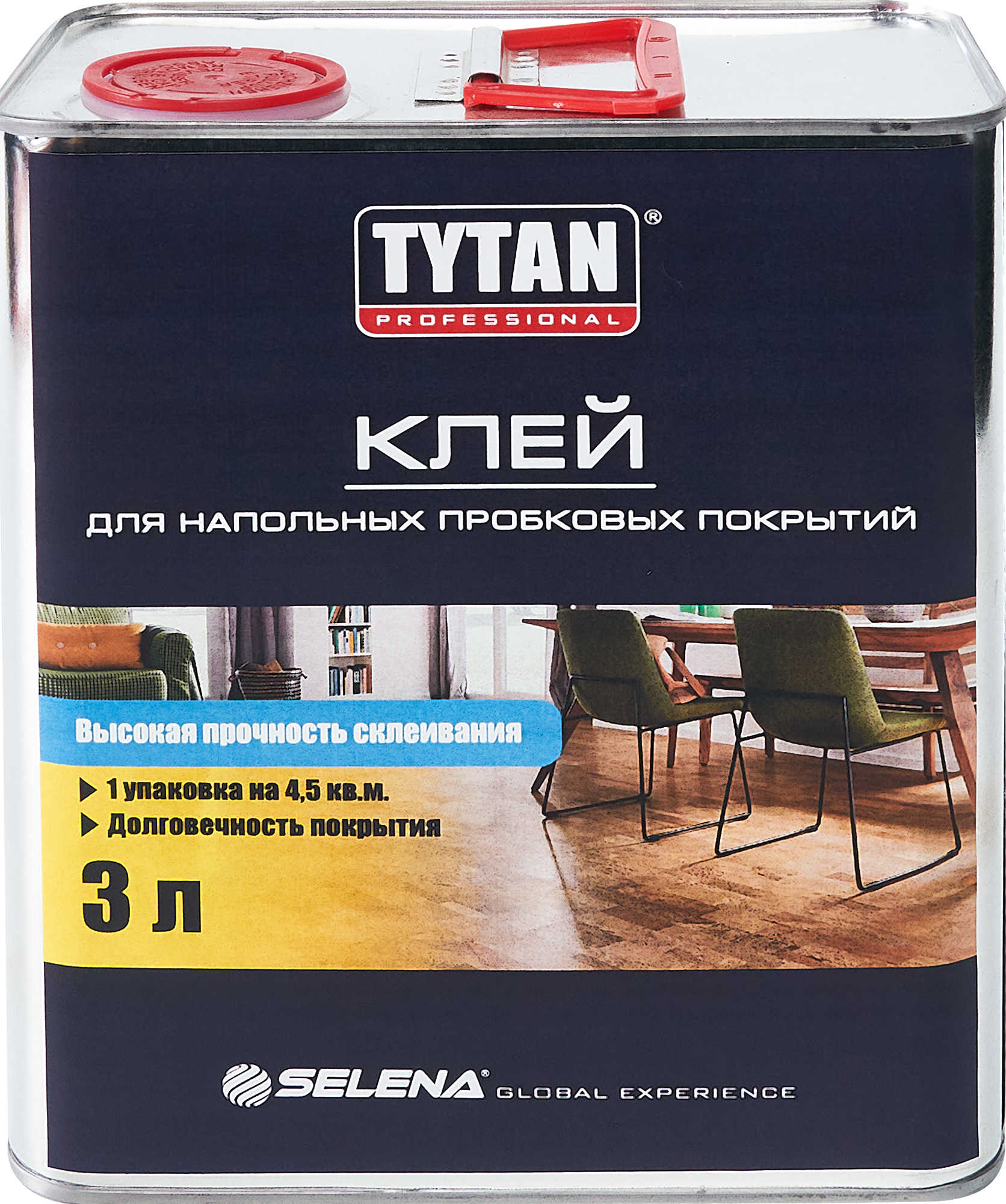 81966928 Клей контактный для напольных пробковых покрытий 3 л STLM-0015928 TYTAN