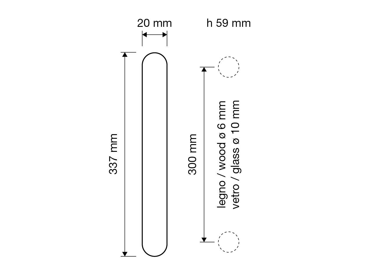 Латунная ручка LINEA CALI' Cavity ARCH-00071709 - Вид №2