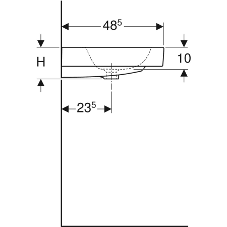 124063000 Раковина Geberit iCon Geberit  - Вид №4