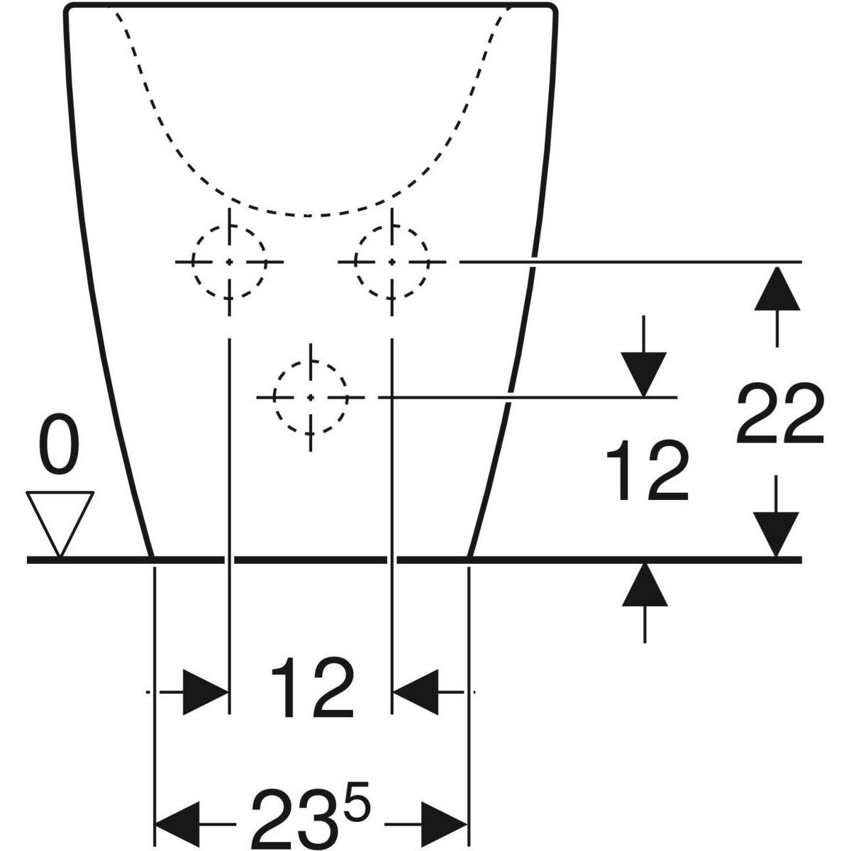 Биде провода стены до пола Geberit Citterio ARCH-00099416 - Вид №3