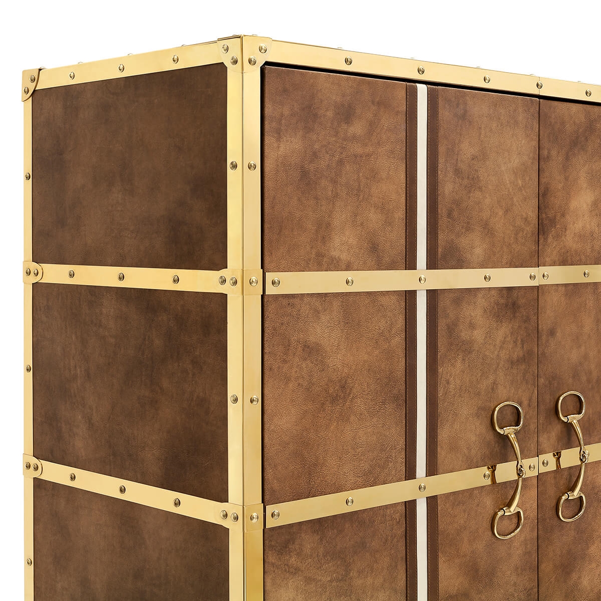 706072-A1 ABHIKA ШКАФ MASSY H180 108X48 SILVER/BROWN  - Вид №4