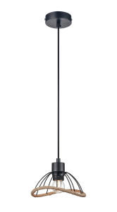 90690953 Светильник подвесной VL6482P01 1 лампа 2 м² цвет черный STLM-0340089 VELE LUCE