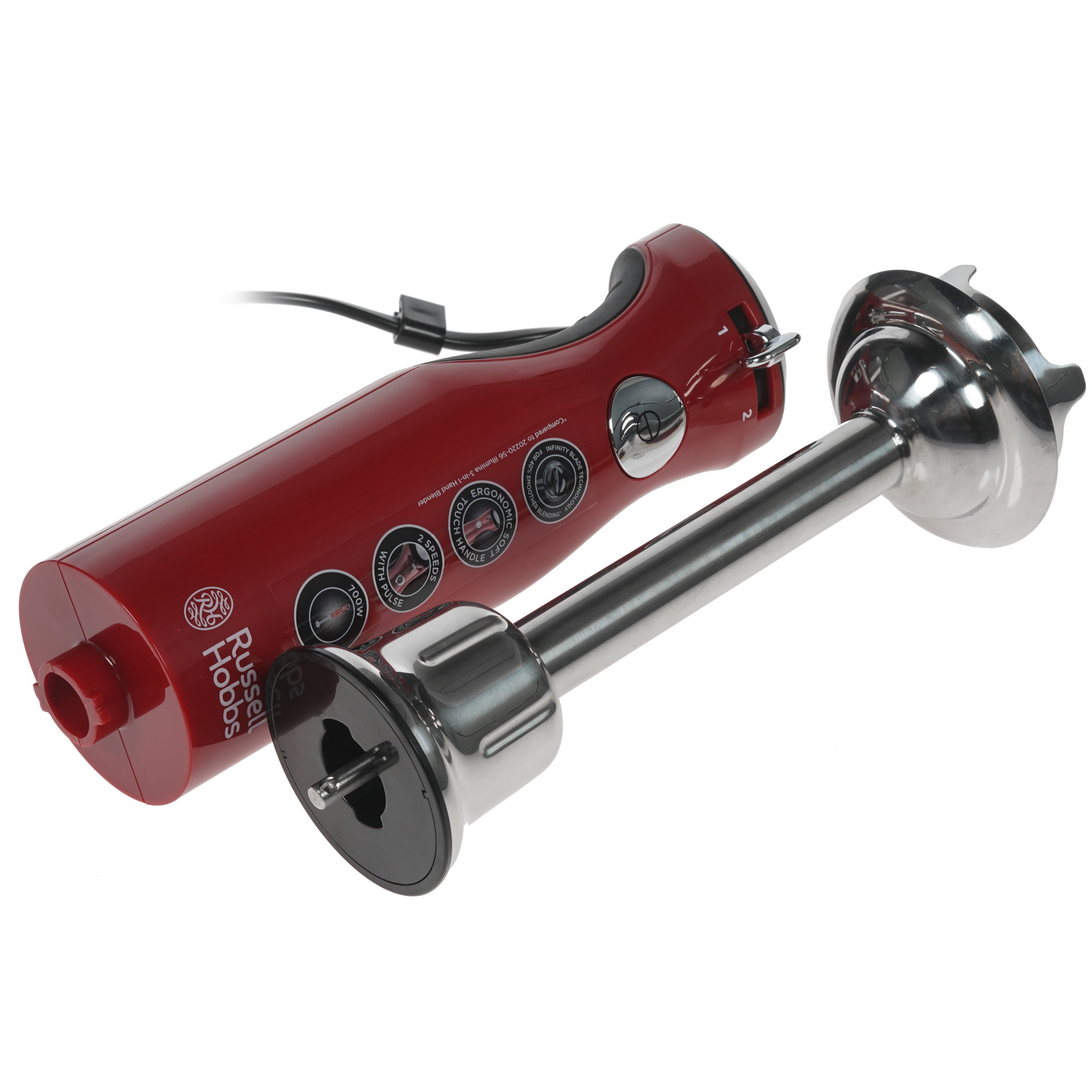 8141371 Блендер погружной Russell Hobbs Retro Hand Blender красный STDN-0078636 - Вид №6