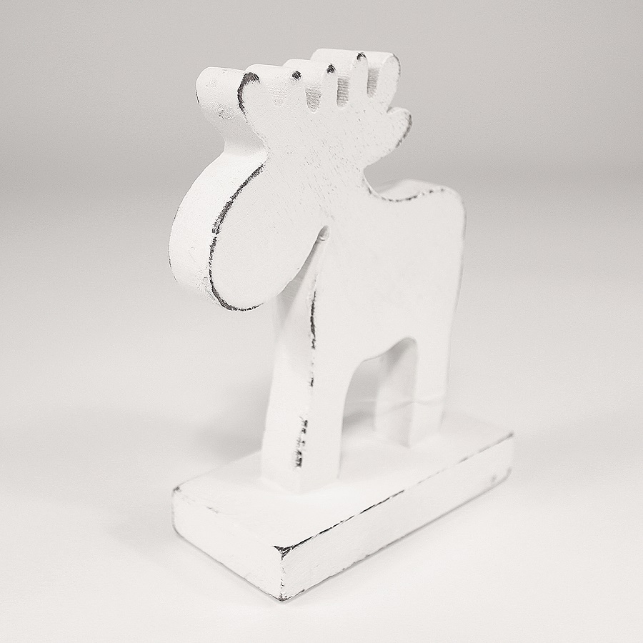 en_ny0011 Фигурка декоративная white raindeer, 15х11х5 см EnjoyMe  - Вид №1