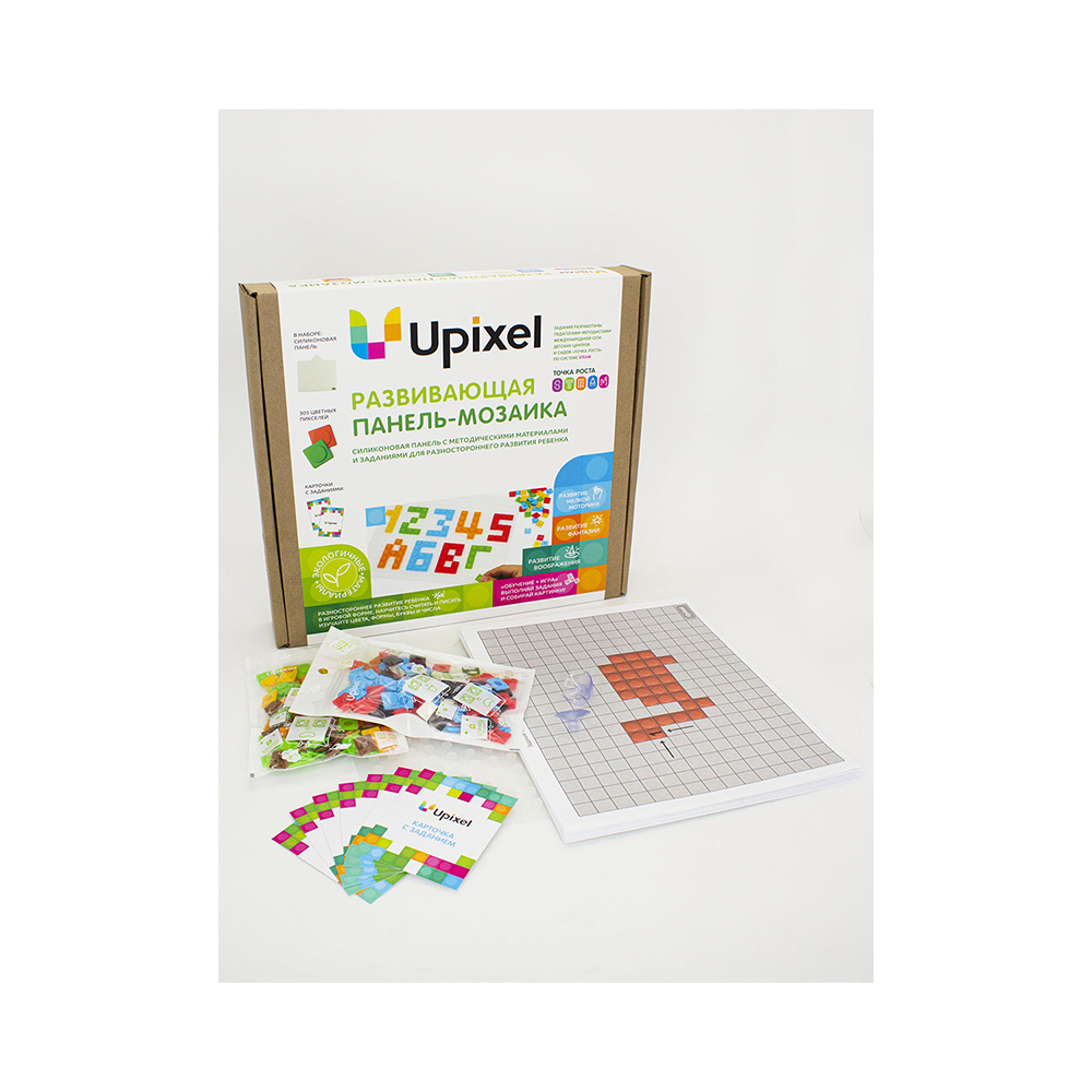 10667 Развивающая панель-мозаика Bright Kiddo WY-K001 Кристальный прозрачный Upixel 