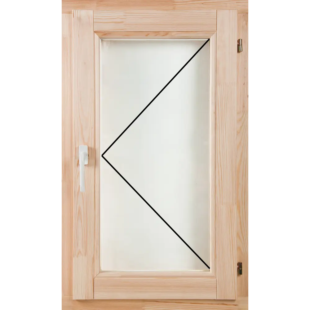 Santreyd Окно деревянное одностворчатое из сосны с однокамерным стеклопакетом 15048402 STLM-0005240