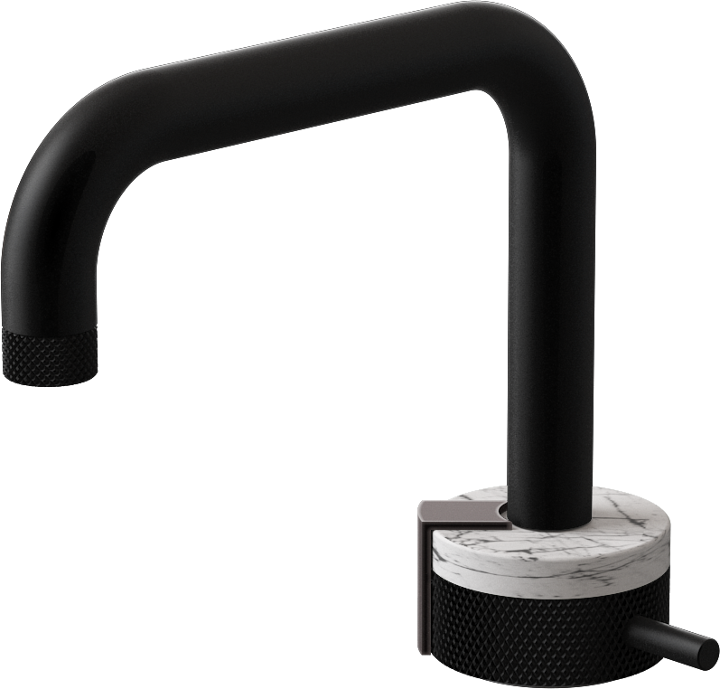 E-11500-R2MW-L2GM-MBK Однорычажный прогрессивный смеситель для раковины - излив 15,3см GRAFF MOD+