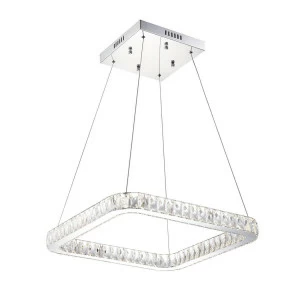 Подвесной светильник квадратный серебристый Citilux Eletto Granda EL336P40 CITILUX ДИЗАЙНЕРСКИЕ, ELETTO GRANDA 00-3889847 Серебро
