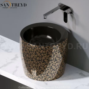 L101401G Накладная раковина на столешницу  круглая A. e T. Italia TOTEM