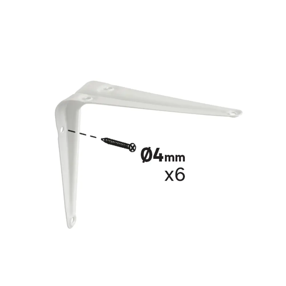 Утилитарный кронштейн Normo 10x12.5 см нагрузка до 10 кг цвет белый Santreyd STLM-2004942 - Вид №4