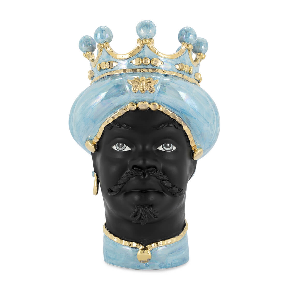 201075-85 ABHIKA ВАЗА MORO MAN MED. СС TURQUOISE 