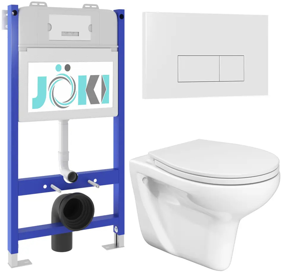 91752415 Комплект Инсталляция JK03351 Кнопка JK018504WM белый Flumen JK9011046 унитаз белый STLM-0984810