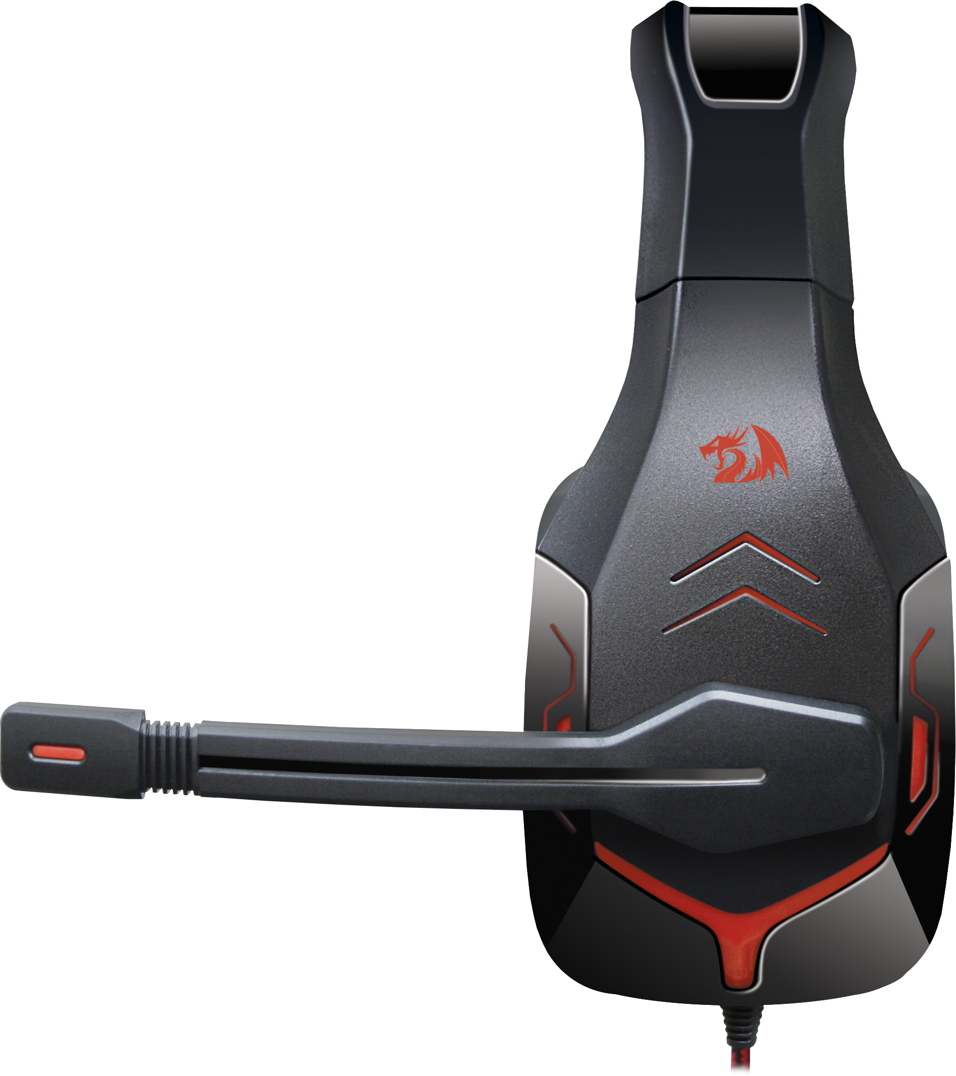 64200 игровая гарнитура excidium красный + черный, кабель 2,2 м Redragon Santreyd  - Вид №1