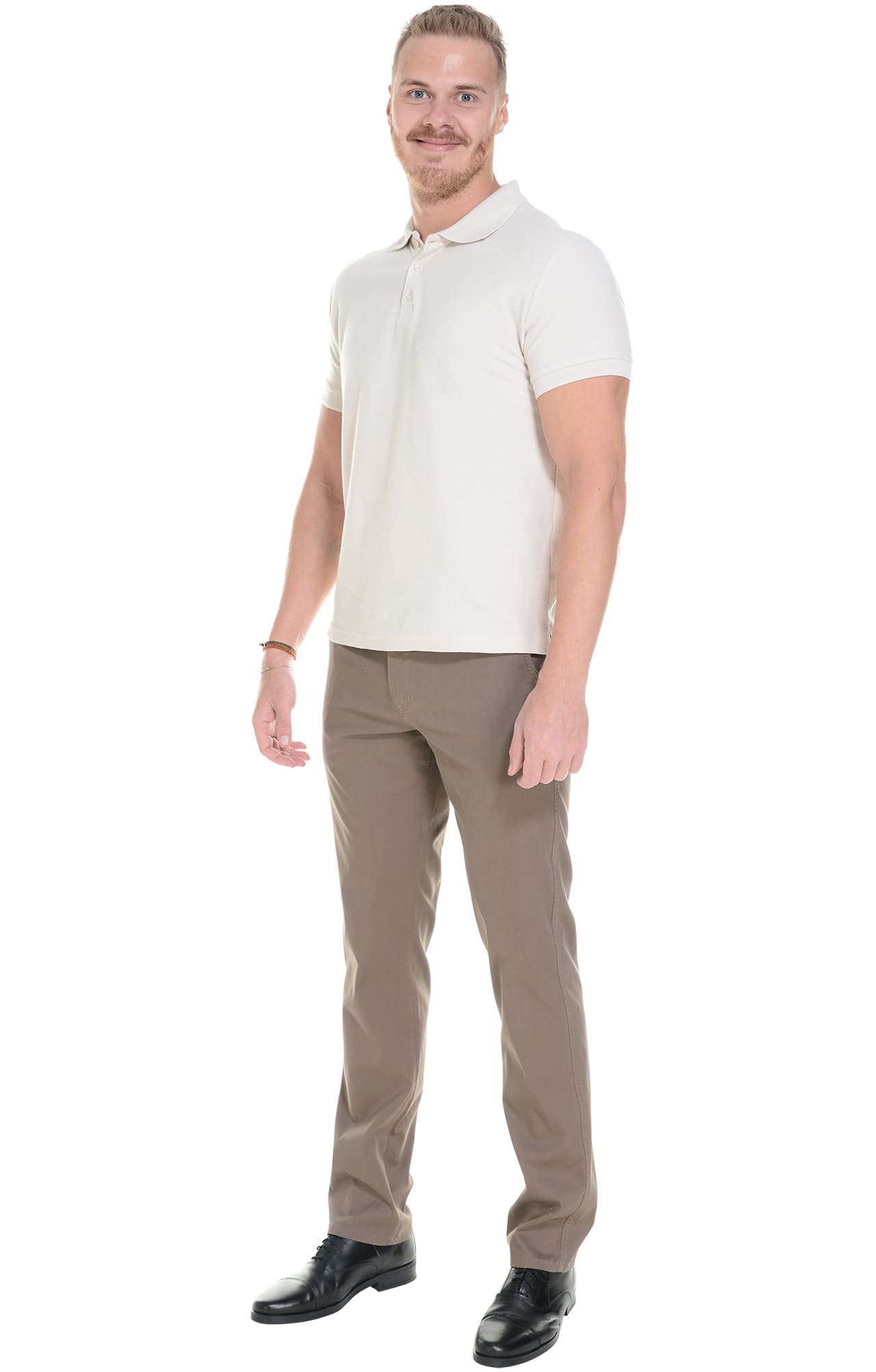 68246 Брюки  мужские chocolate (коричневые) El-Risto  Одежда для официантов  размер 50/170-176  - Вид №4