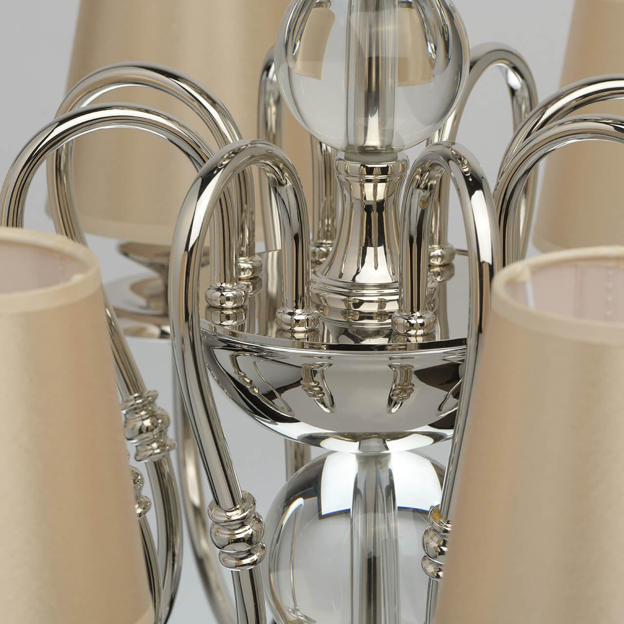 Подвесная люстра MW-Light София 8 355013908 MW-LIGHT ДИЗАЙНЕРСКИЕ, СОФИЯ 187457 Бежевый  - Вид №1