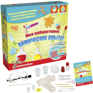 606647S Набор опытов "Моя лаборатория: химические опыты" Science4you
