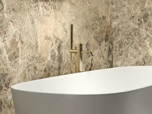 Supergres Ректифицированная настенная плитка из белой пасты с эффектом мрамора Purity of marble brecce
