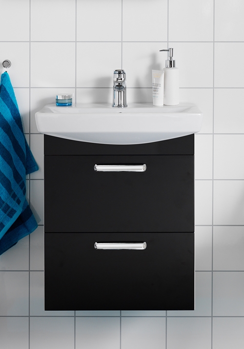 1751440 Life 700 M Шкаф И Коробка Умывальника Передняя Черная ... Hafa  Черный 