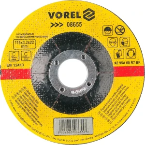 91930447 Диск отрезной по металлу тип 41 Vorel 08655 115x22x3.2 мм STLM-1492199