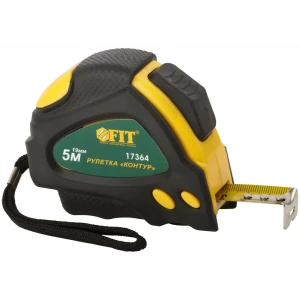Рулетка Fit Контур, с автостопом, 5 м x 19 мм 83847326 STLM-2204887