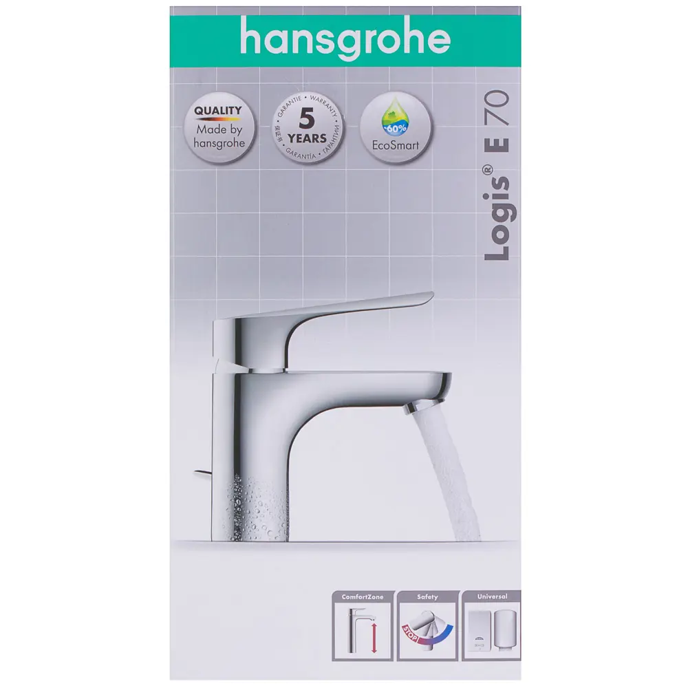 Смеситель для раковины Hansgrohe Logis E однорычажный цвет хром 18624891 STLM-2174099 - Вид №8