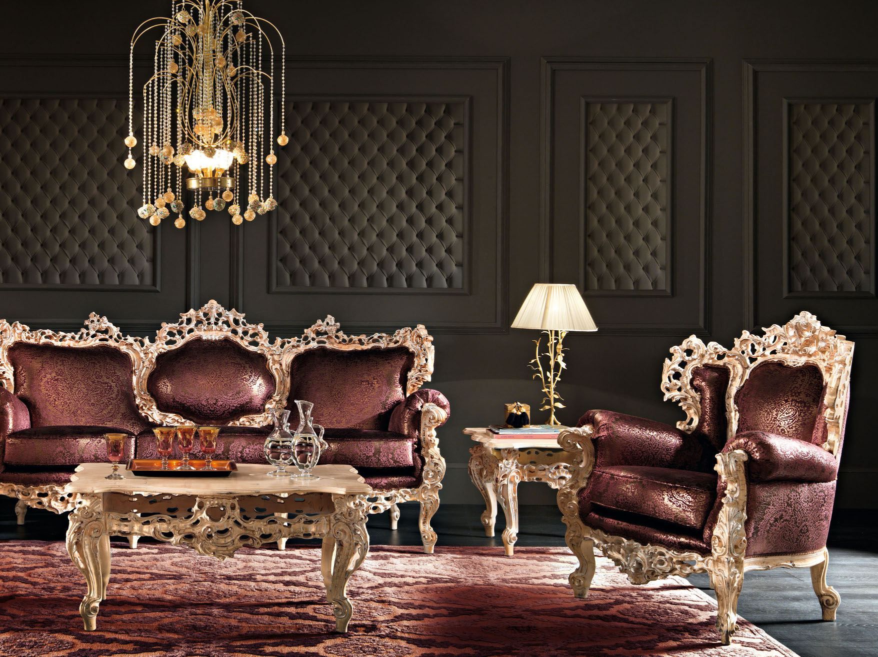 Тканевое кресло с подлокотниками Modenese Luxury Interiors Villa Venezia ARCH-00031586 - Вид №1