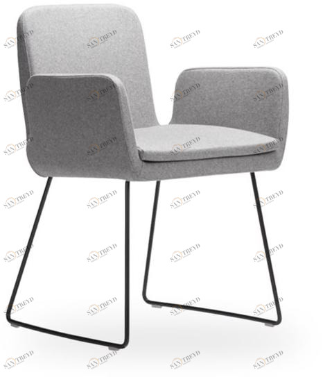 ROSSIN Стул из ткани с подлокотниками Sofie sun-id-1414182