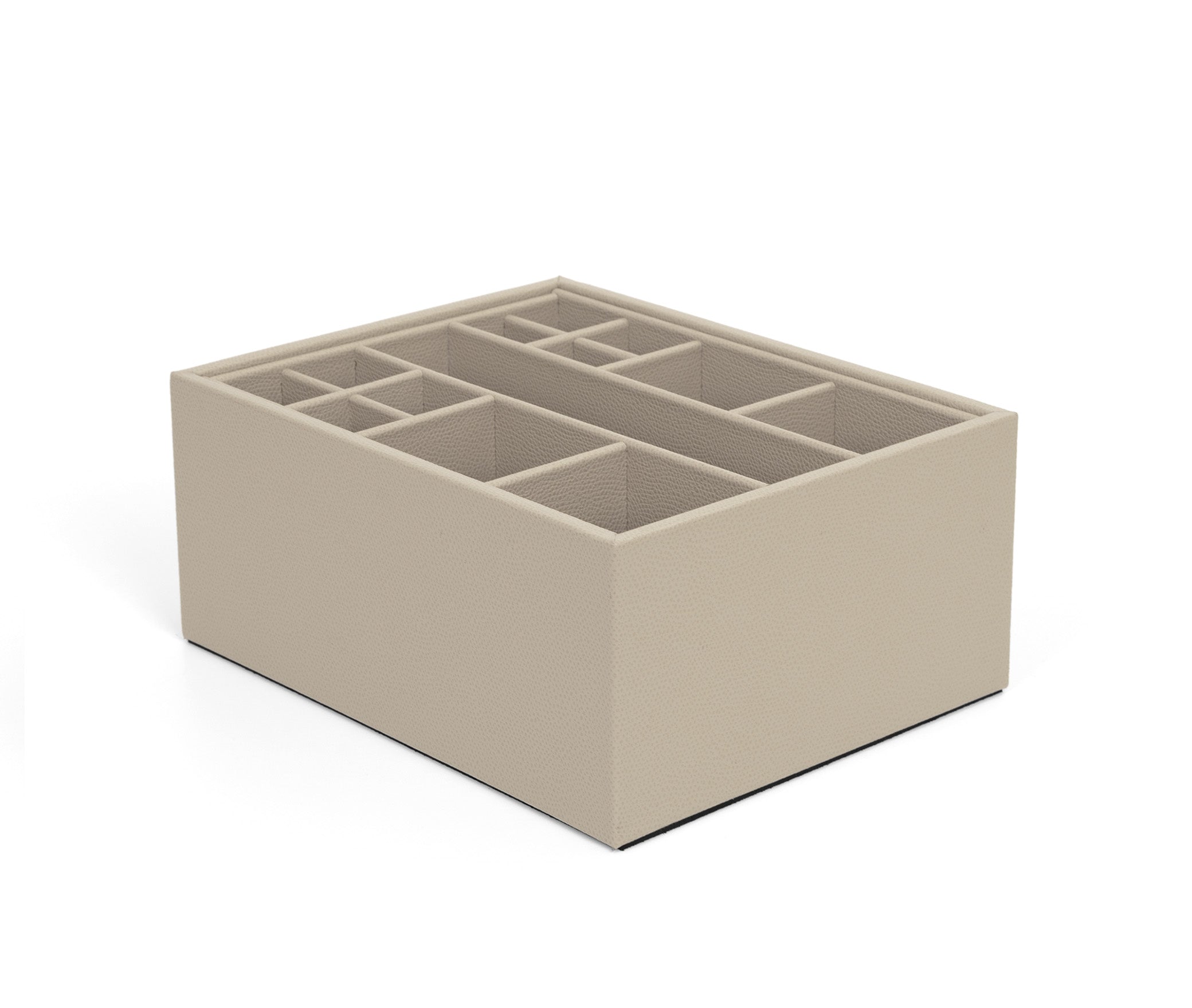 Настольный органайзер - 23,5X18,5XH10,5 см / зернистая кожа_кремовый Pinetti 00.1376.029.027 - Вид №1