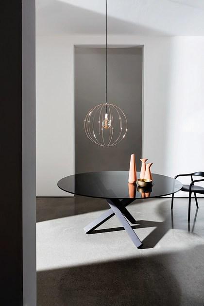 Sovet italia Круглый стеклянный стол Aikido sun-id-1356523 - Вид №4