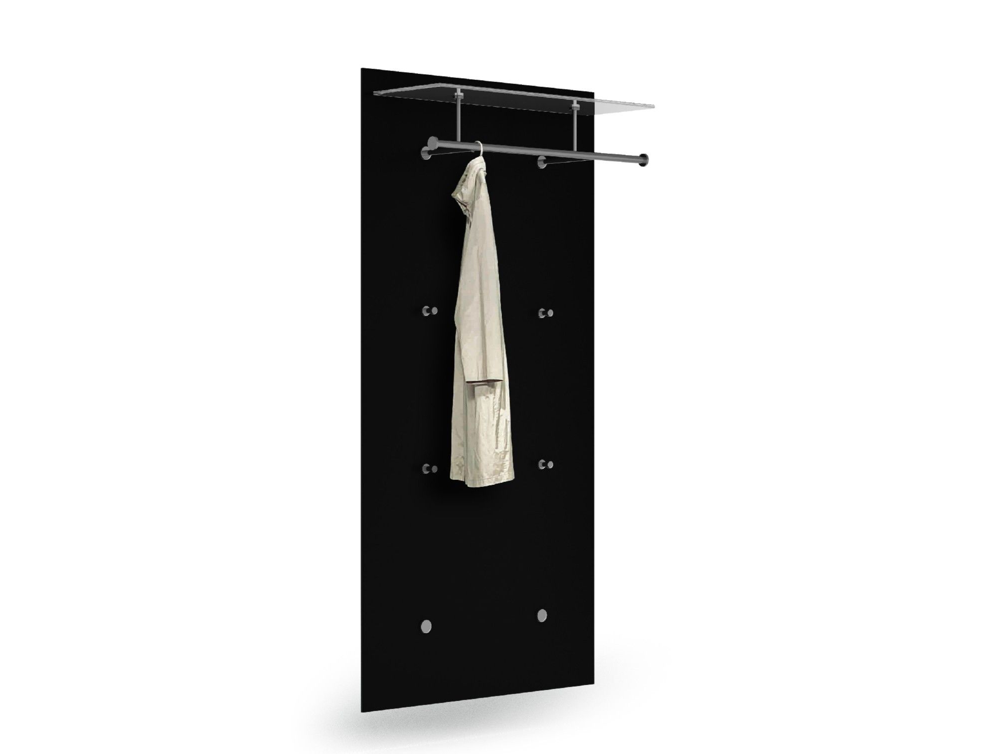 Стальная и стеклянная настенная вешалка SCHNEEWEISS interior Pacific ARCH-00039246