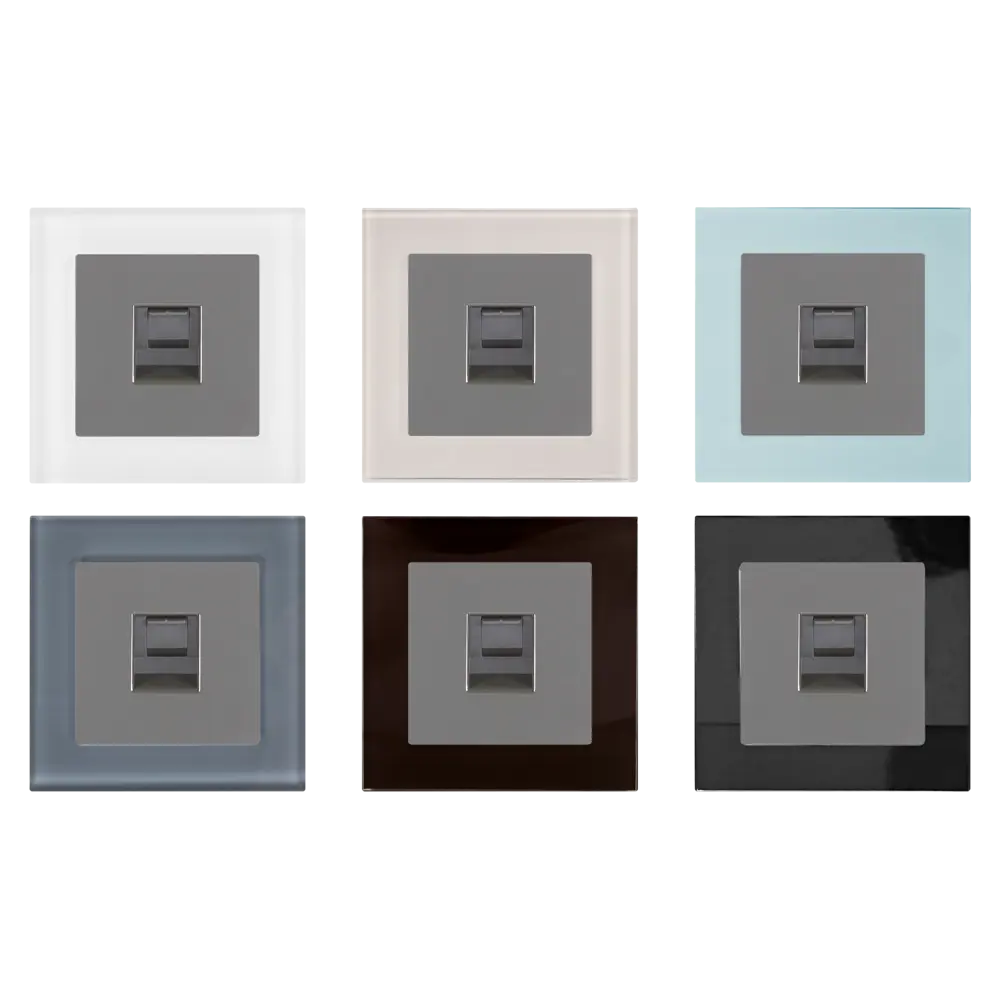 Розетка компьютерная встраиваемая Werkel RJ45, цвет серо-коричневый Встраиваемые механизмы STLM-2168328 - Вид №1