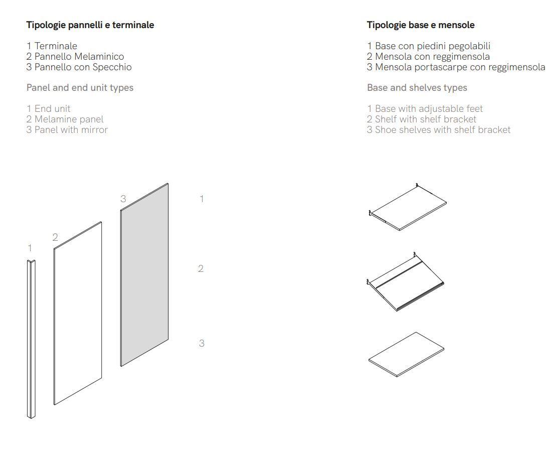 Деревянная секционная гардеробная Adok ателье ARCH-00148900 - Вид №4