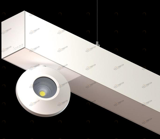 LUNOO Линейный световой профиль из термолакированного алюминия для точечных светильников L-way sun-id-1460771