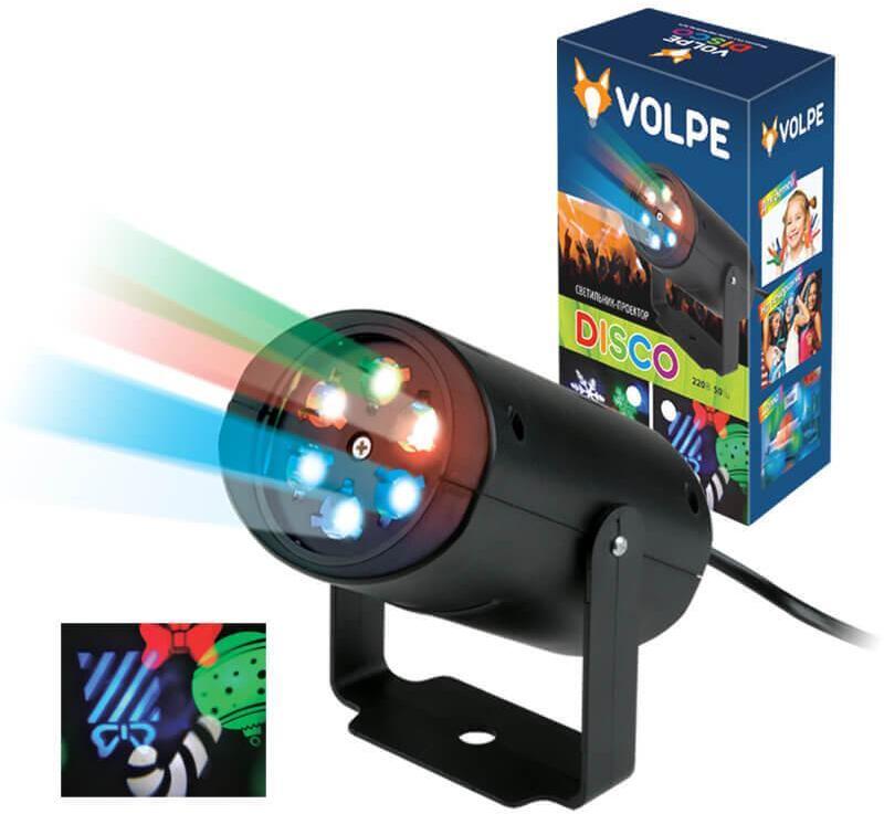 ULI-Q306 4W/RGB BLACK XMAS Светодиодный светильник-проектор UL-00001188 Volpe Disco