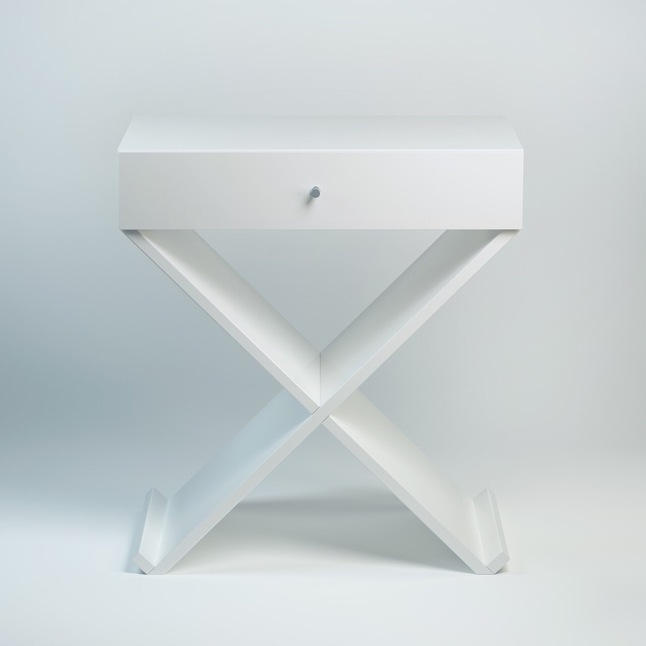 Тумбочка прикроватная белая Bonn BRAGIN DESIGN  256376 Белый  - Вид №1